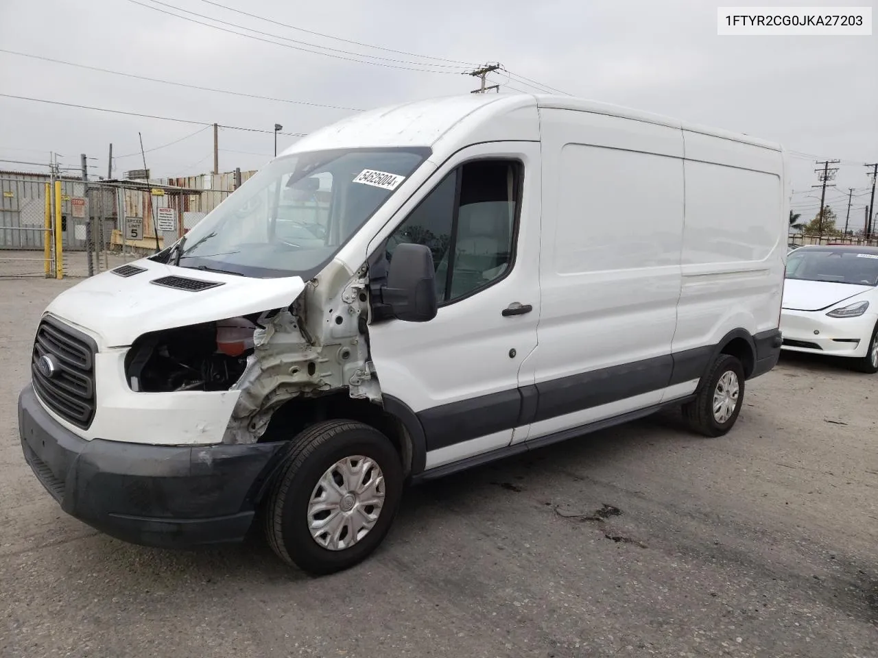 2018 Ford Transit T-250 VIN: 1FTYR2CG0JKA27203 Lot: 54625004