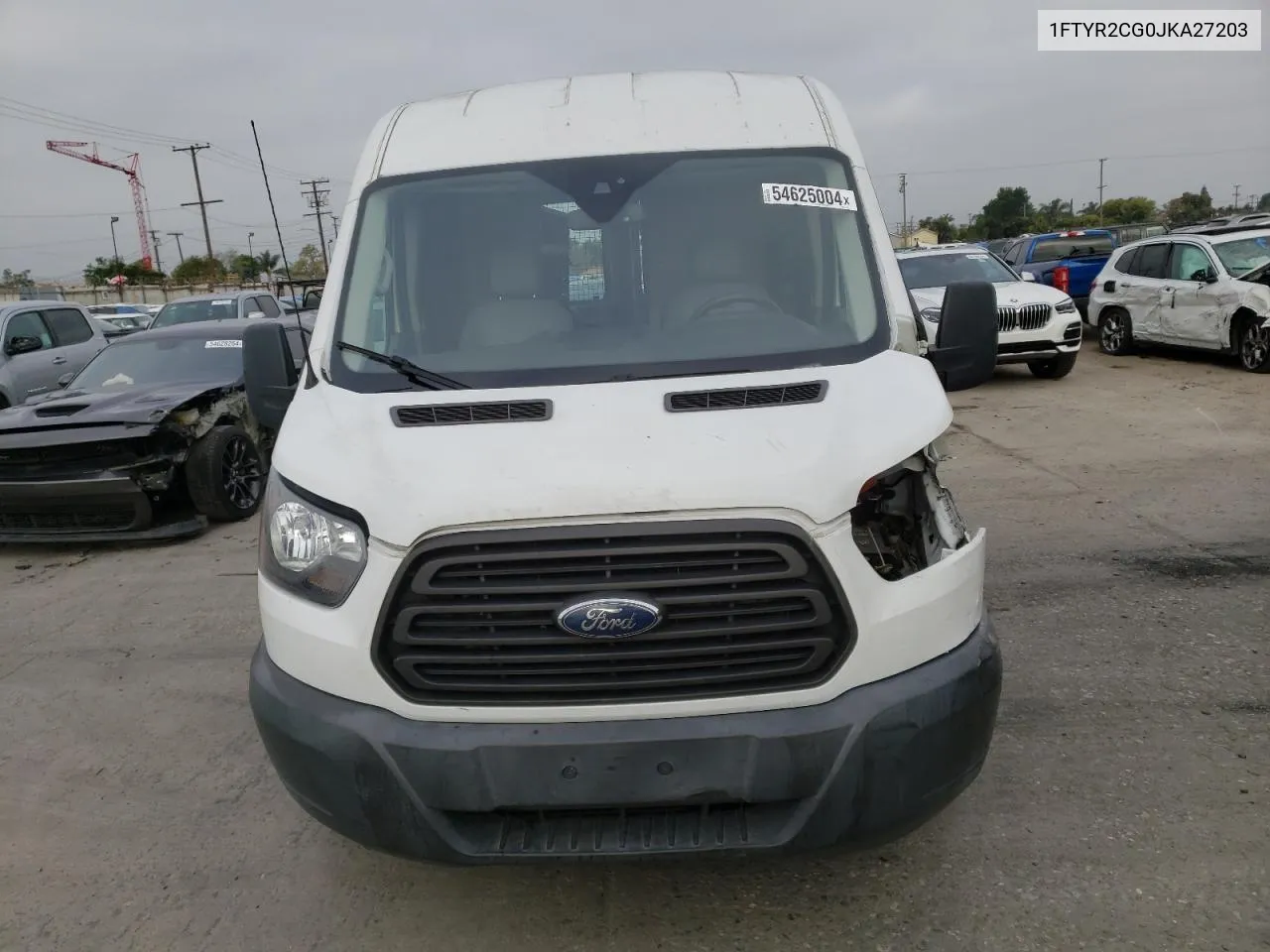 2018 Ford Transit T-250 VIN: 1FTYR2CG0JKA27203 Lot: 54625004