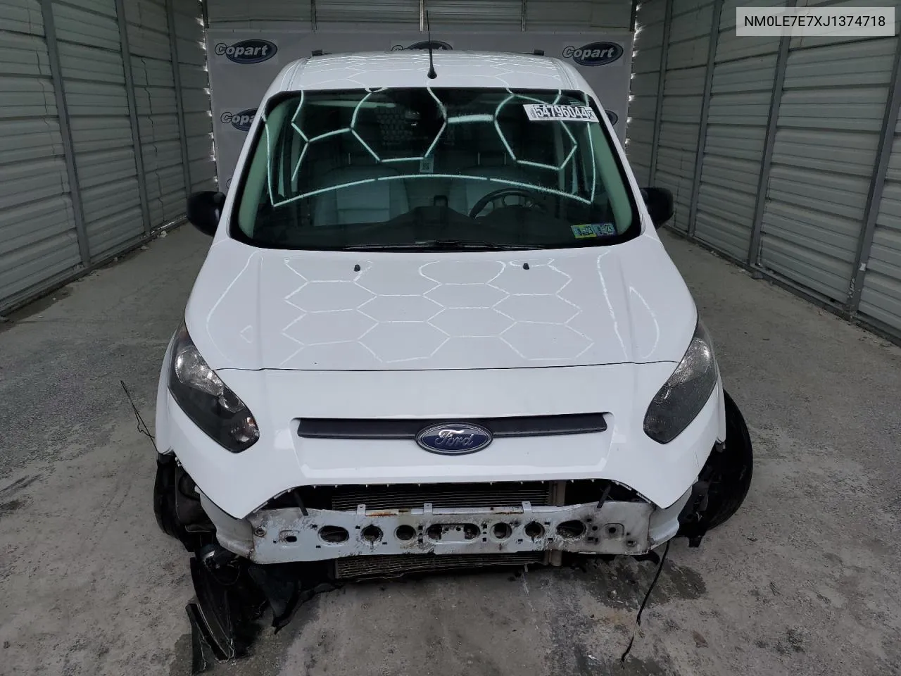 2018 Ford Transit Connect Xl VIN: NM0LE7E7XJ1374718 Lot: 54796044