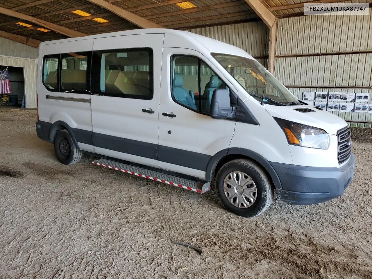 2018 Ford Transit T-350 VIN: 1FBZX2CM1JKA87947 Lot: 54968934