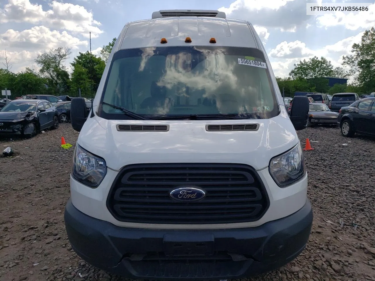 2018 Ford Transit T-350 Hd VIN: 1FTRS4XV7JKB56486 Lot: 55651804