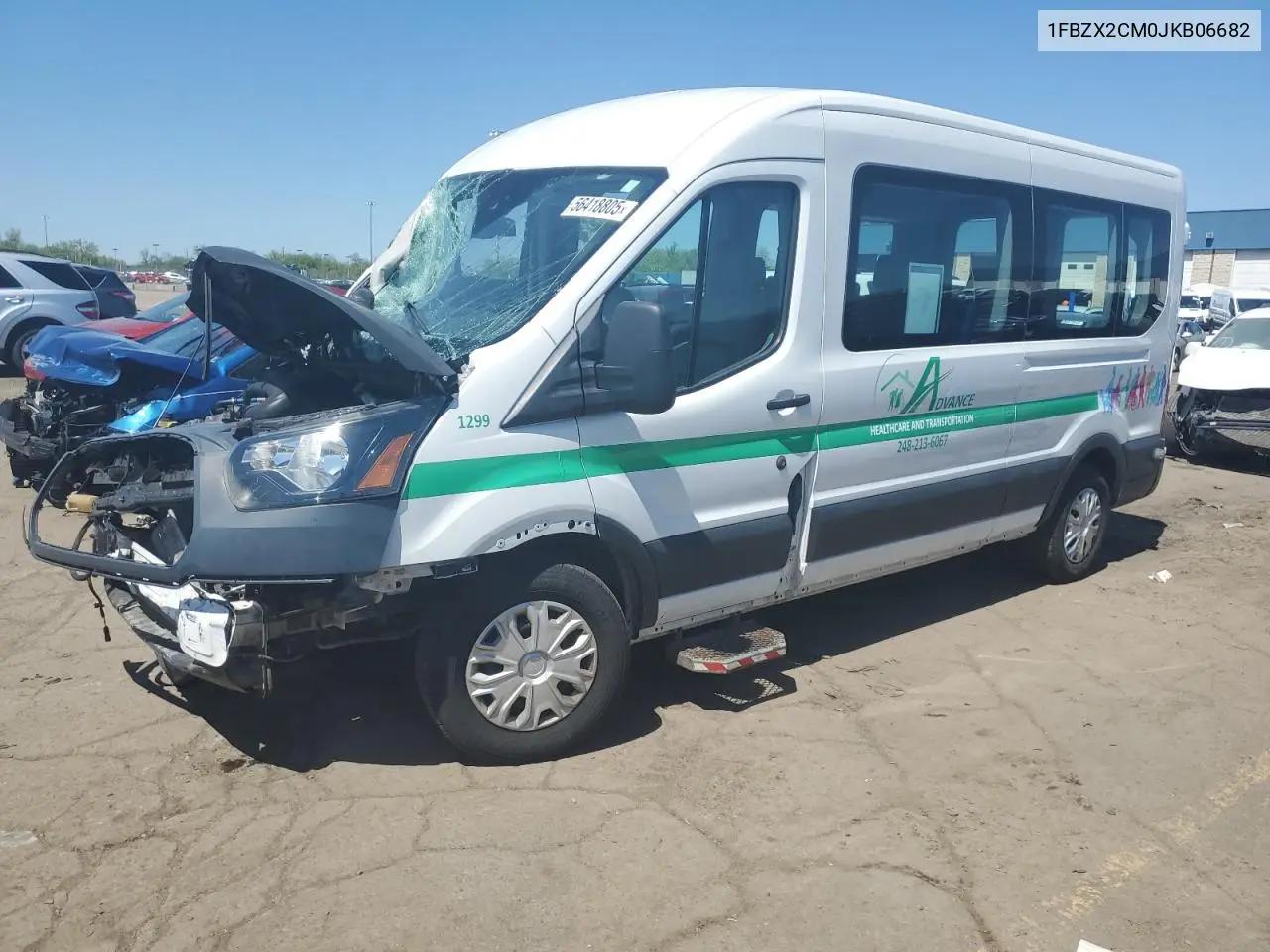 1FBZX2CM0JKB06682 2018 Ford Transit T-350