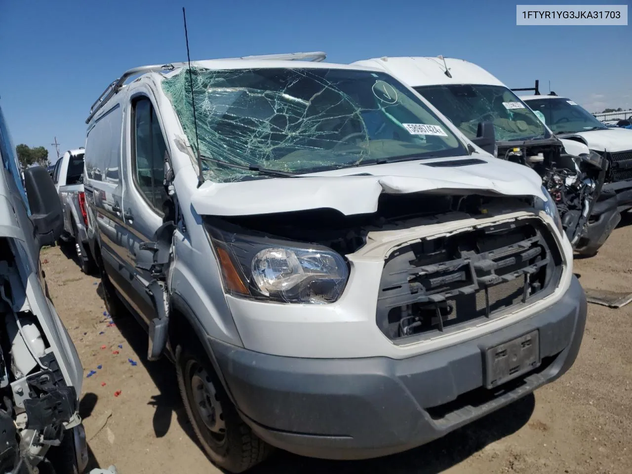 2018 Ford Transit T-250 VIN: 1FTYR1YG3JKA31703 Lot: 58967424