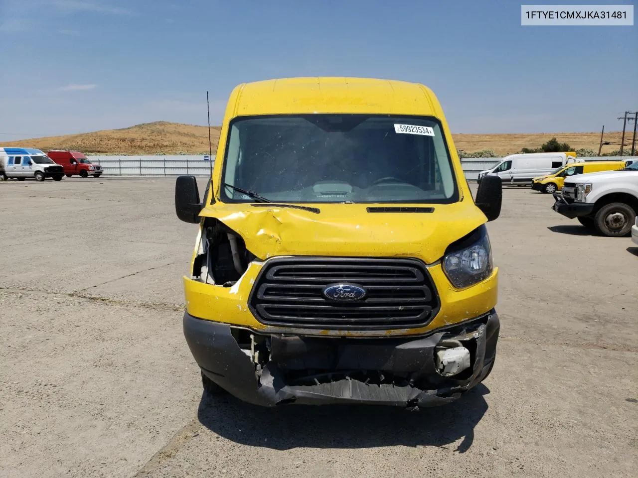 2018 Ford Transit T-150 VIN: 1FTYE1CMXJKA31481 Lot: 59923534