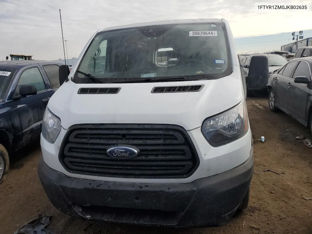 2018 Ford Transit T-250 VIN: 1FTYR1ZM0JKB02635 Lot: 62146854