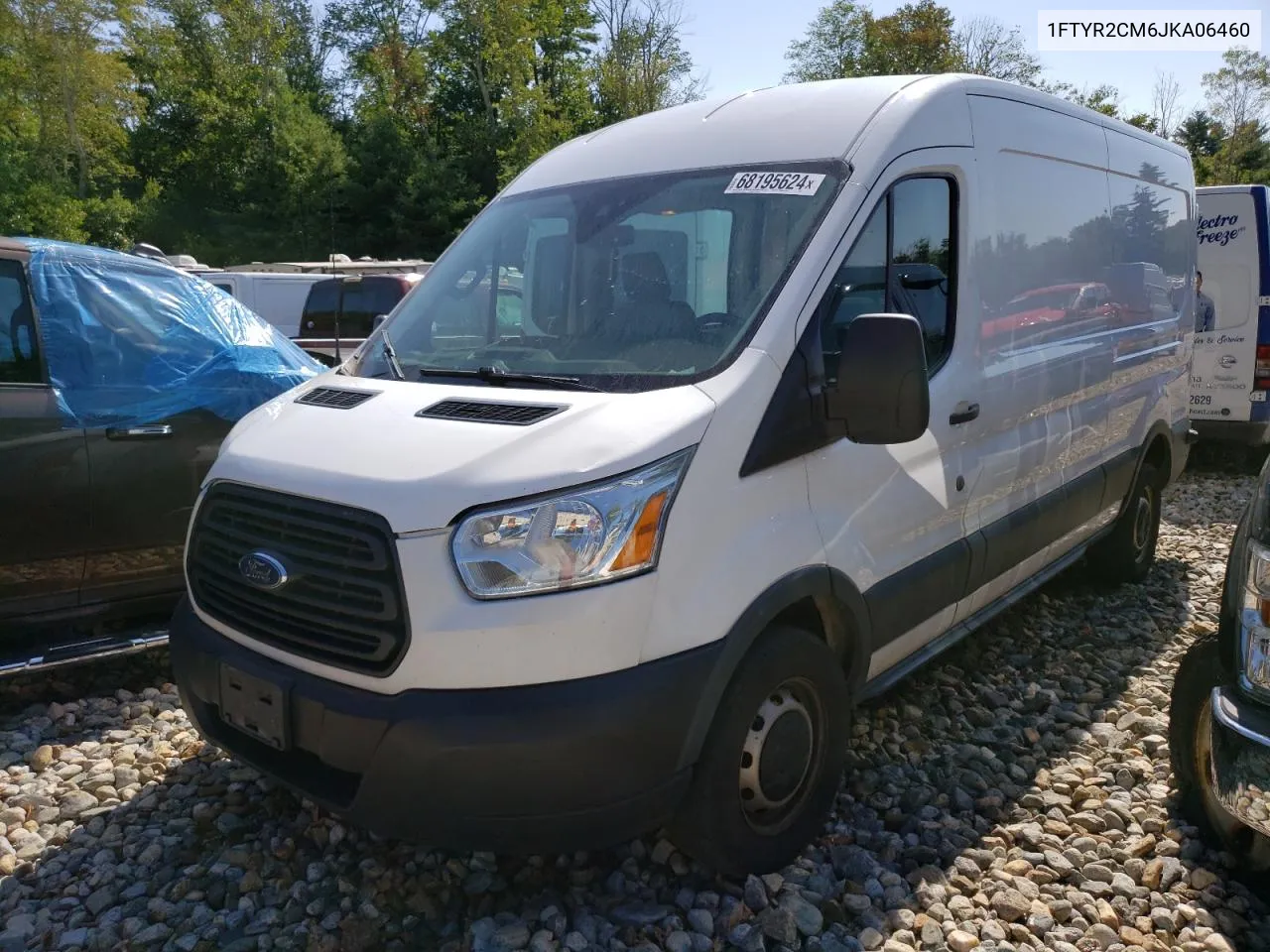 2018 Ford Transit T-250 VIN: 1FTYR2CM6JKA06460 Lot: 68195624