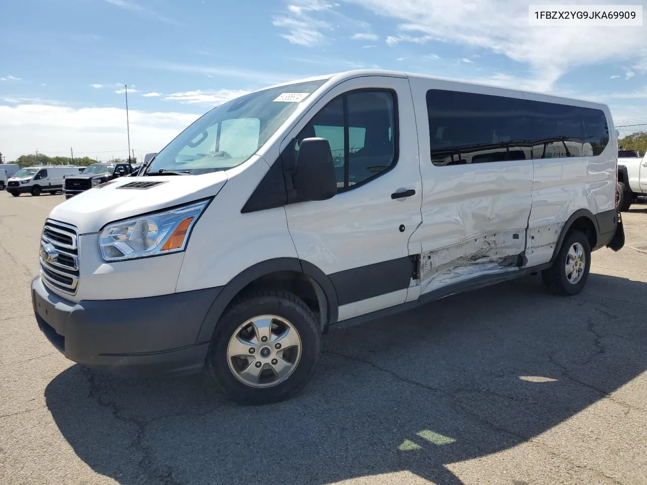 2018 Ford Transit T-350 VIN: 1FBZX2YG9JKA69909 Lot: 69885874