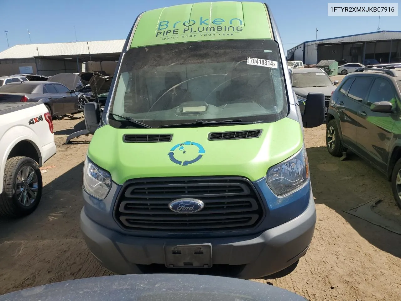 1FTYR2XMXJKB07916 2018 Ford Transit T-250