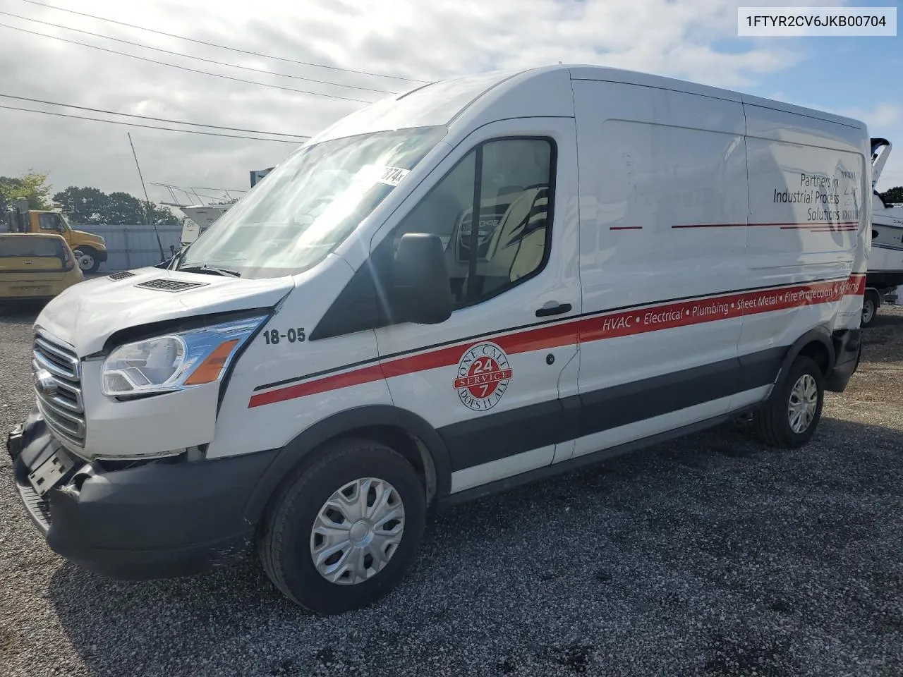 2018 Ford Transit T-250 VIN: 1FTYR2CV6JKB00704 Lot: 70427874