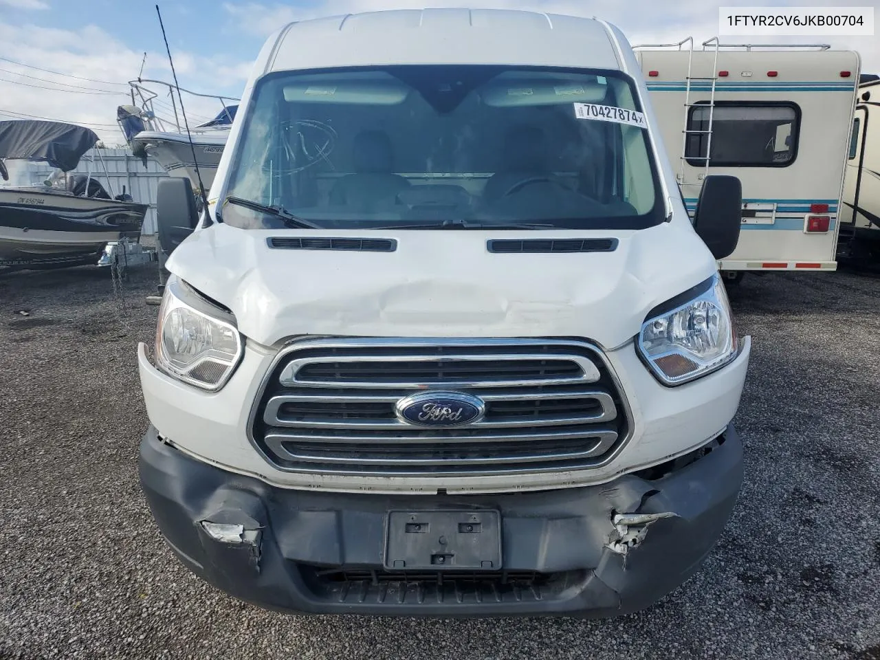 2018 Ford Transit T-250 VIN: 1FTYR2CV6JKB00704 Lot: 70427874