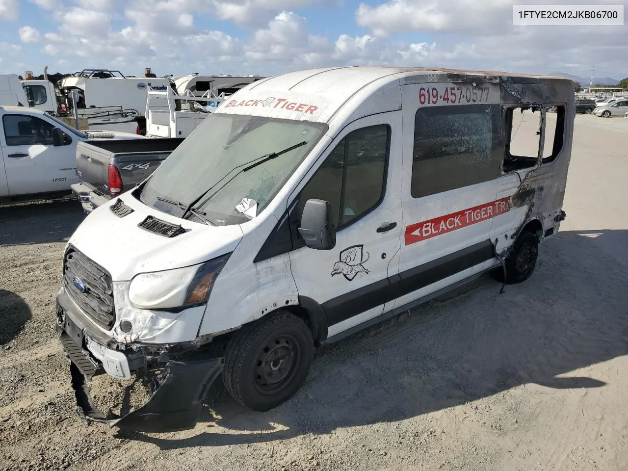 2018 Ford Transit T-150 VIN: 1FTYE2CM2JKB06700 Lot: 71701454