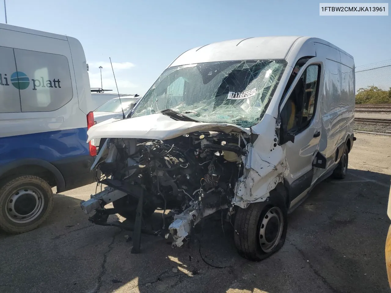 1FTBW2CMXJKA13961 2018 Ford Transit T-350