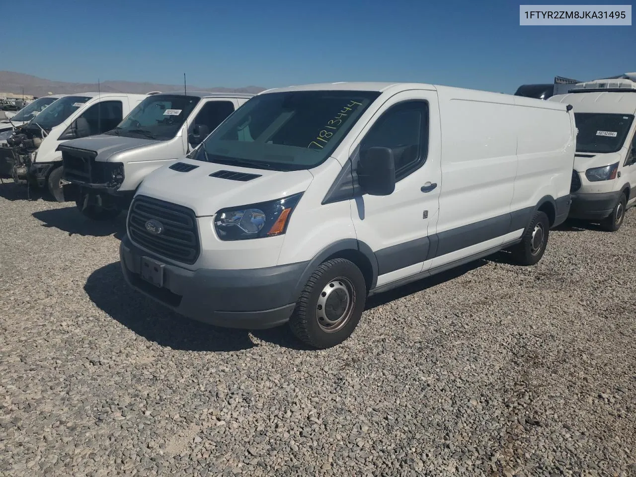 2018 Ford Transit T-250 VIN: 1FTYR2ZM8JKA31495 Lot: 71813444