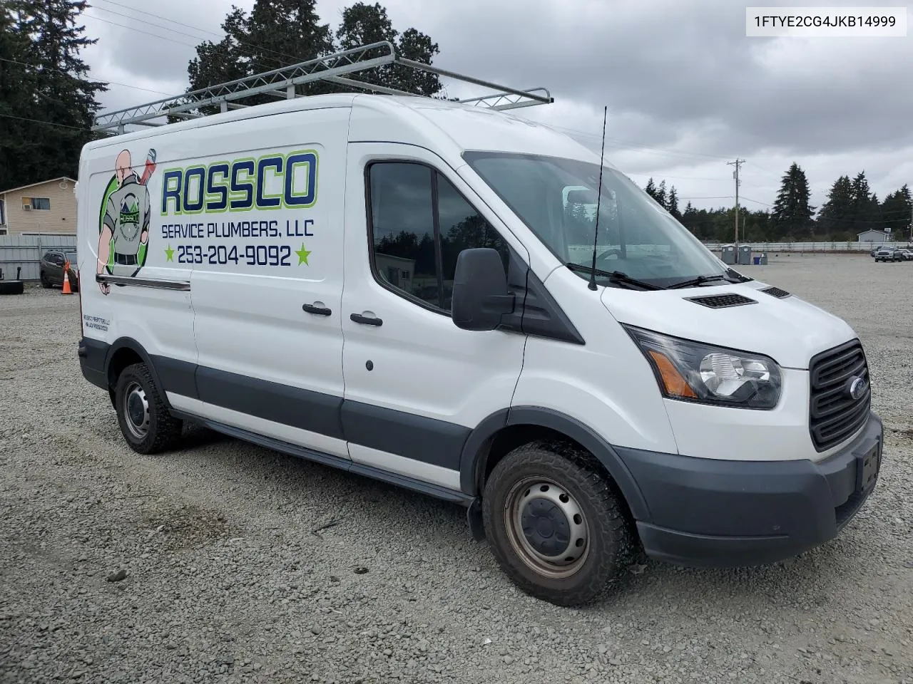 2018 Ford Transit T-150 VIN: 1FTYE2CG4JKB14999 Lot: 72280414