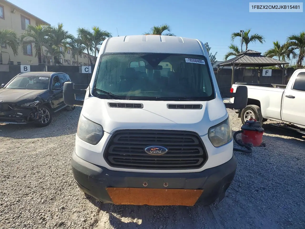 1FBZX2CM2JKB15481 2018 Ford Transit T-350