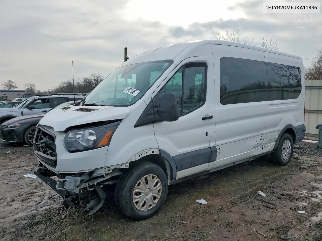 1FTYR2CM6JKA11836 2018 Ford Transit T-250