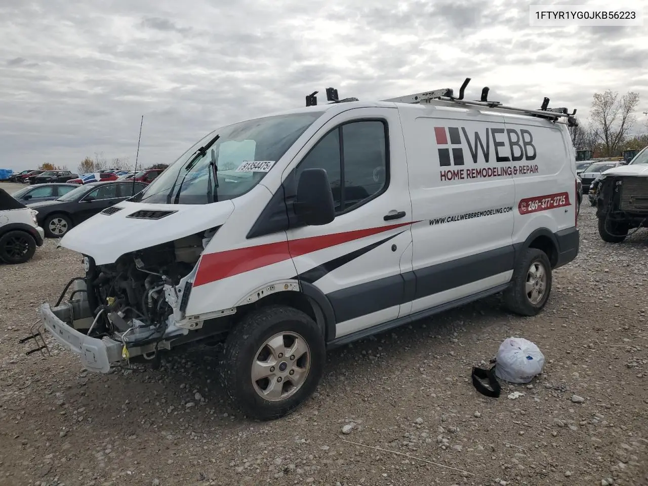 1FTYR1YG0JKB56223 2018 Ford Transit T-250