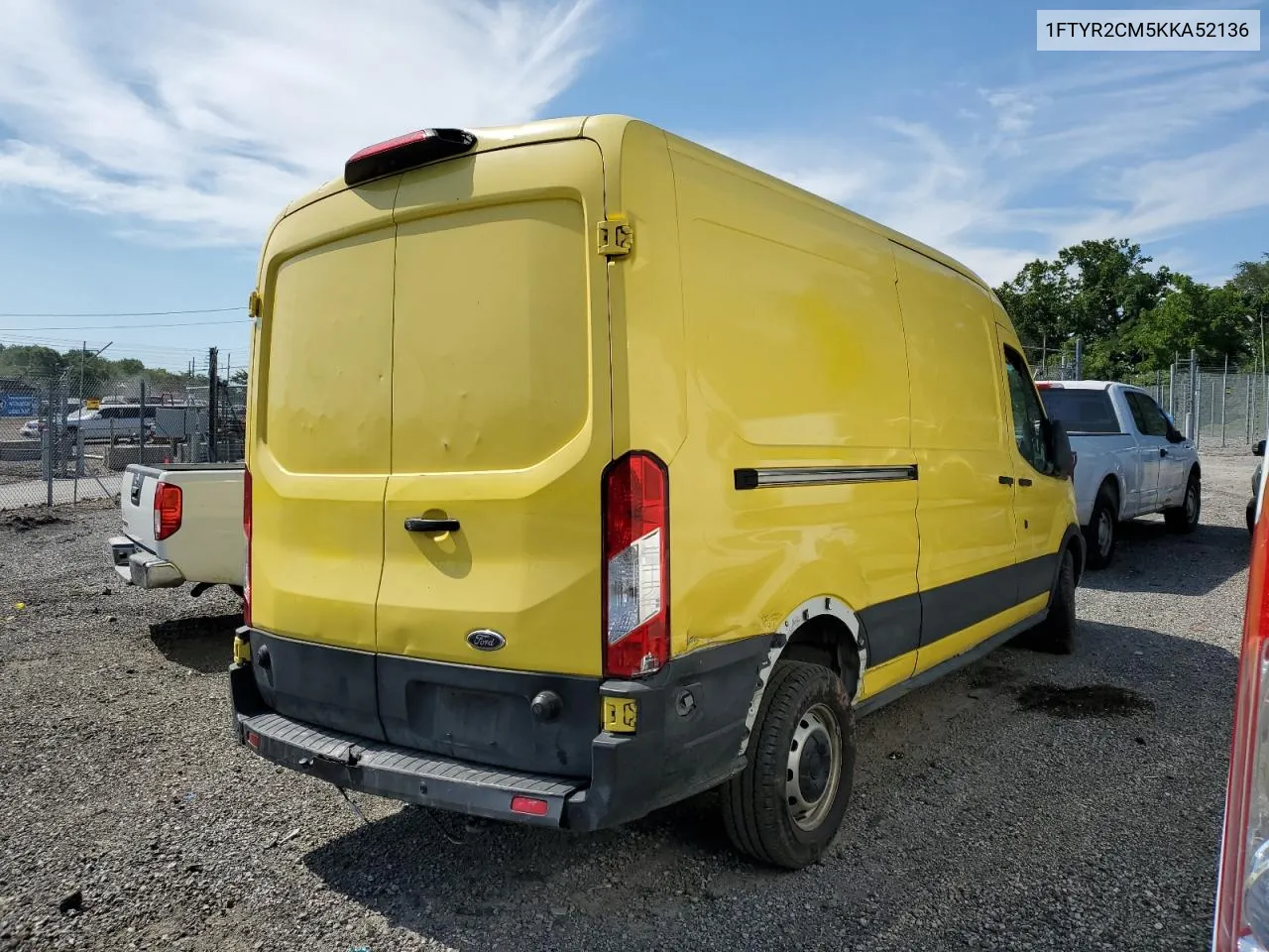 1FTYR2CM5KKA52136 2019 Ford Transit T-250