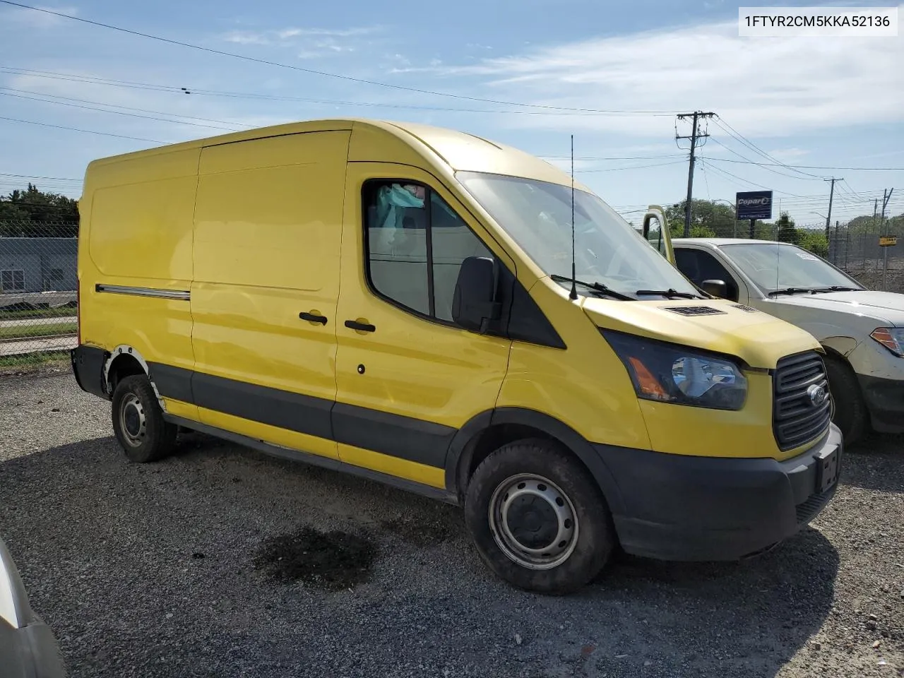 2019 Ford Transit T-250 VIN: 1FTYR2CM5KKA52136 Lot: 51643204