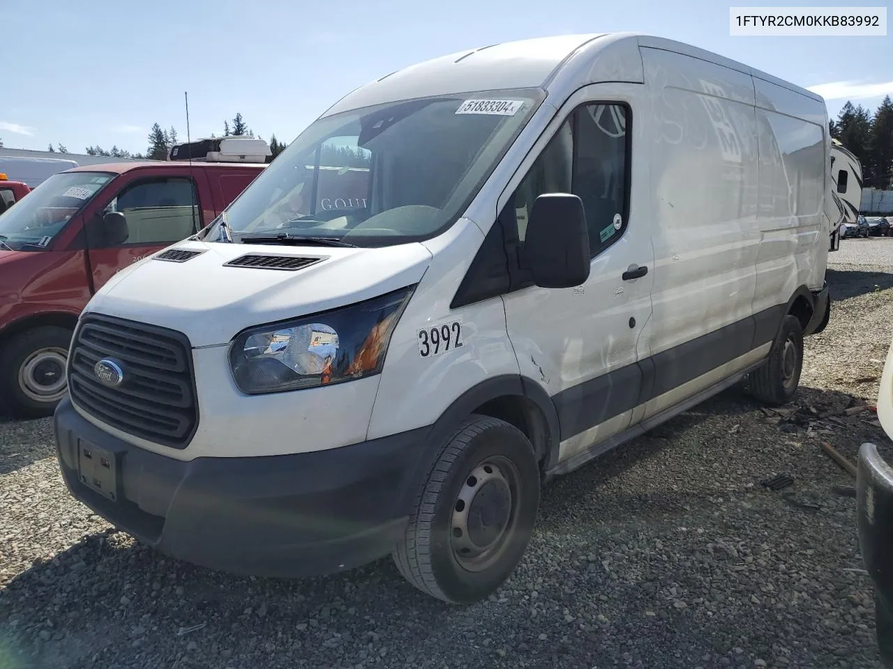 1FTYR2CM0KKB83992 2019 Ford Transit T-250