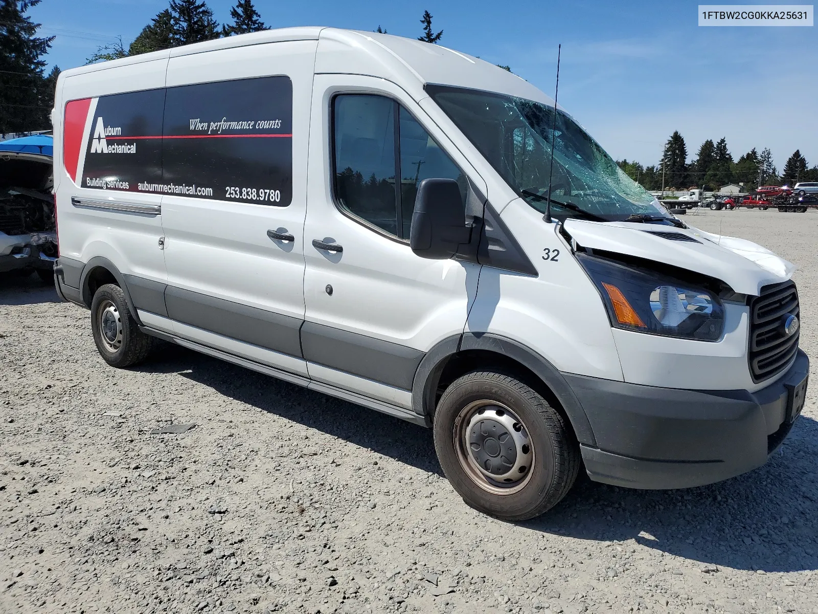 1FTBW2CG0KKA25631 2019 Ford Transit T-350