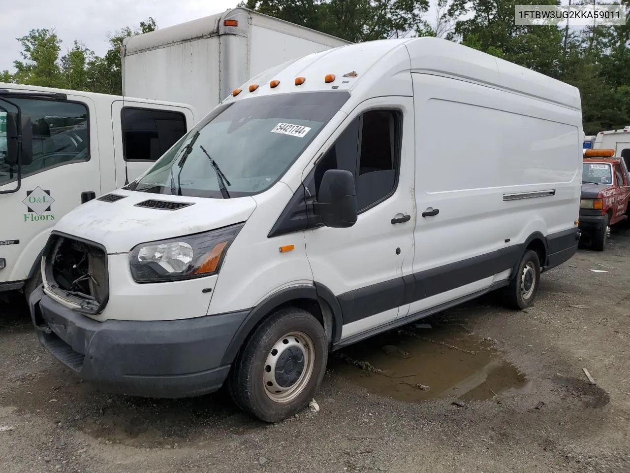 1FTBW3UG2KKA59011 2019 Ford Transit T-350