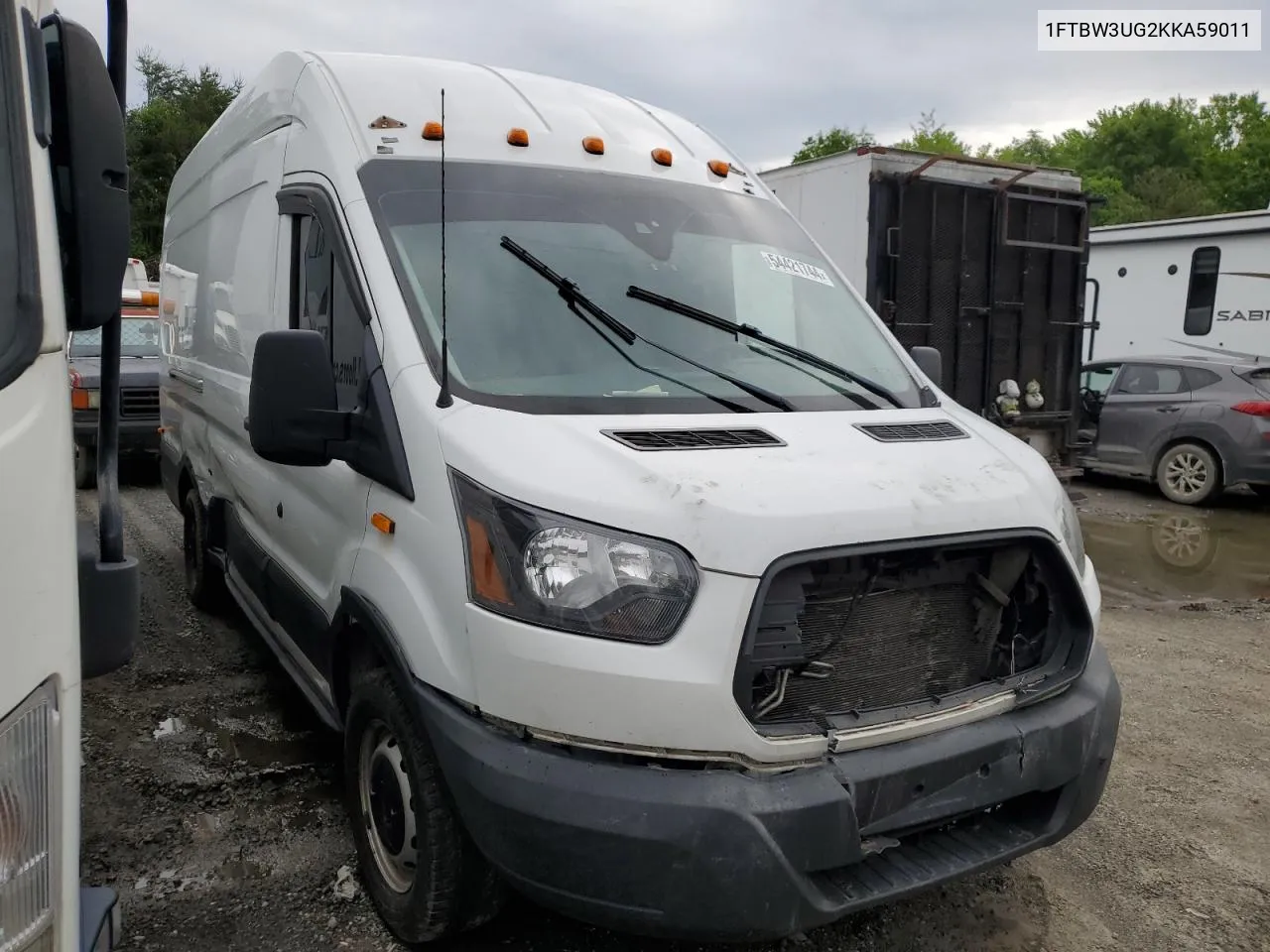 2019 Ford Transit T-350 VIN: 1FTBW3UG2KKA59011 Lot: 54421744