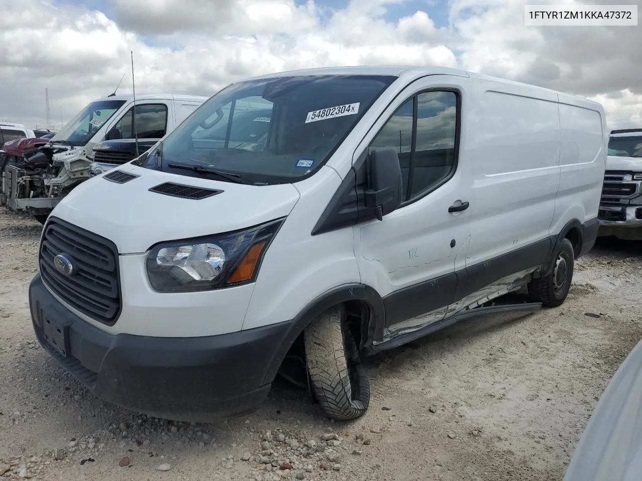 2019 Ford Transit T-250 VIN: 1FTYR1ZM1KKA47372 Lot: 54802304