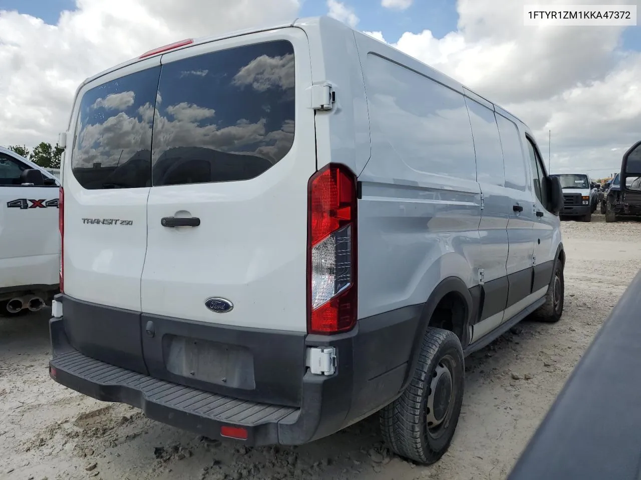 2019 Ford Transit T-250 VIN: 1FTYR1ZM1KKA47372 Lot: 54802304