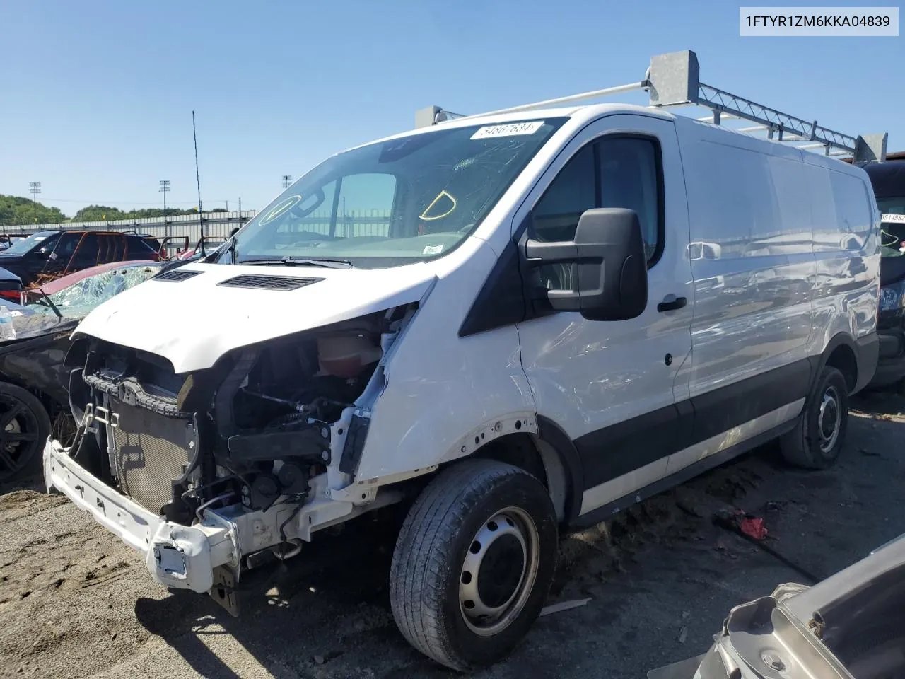 2019 Ford Transit T-250 VIN: 1FTYR1ZM6KKA04839 Lot: 54867634