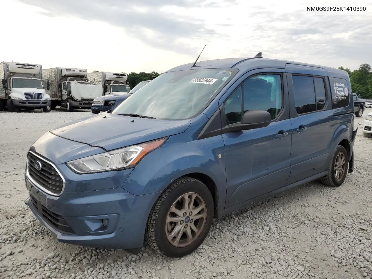 2019 Ford Transit Connect Xlt VIN: NM0GS9F25K1410390 Lot: 55825944