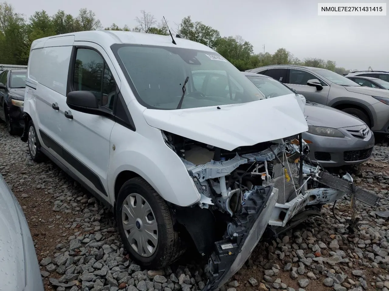 2019 Ford Transit Connect Xl VIN: NM0LE7E27K1431415 Lot: 60754524