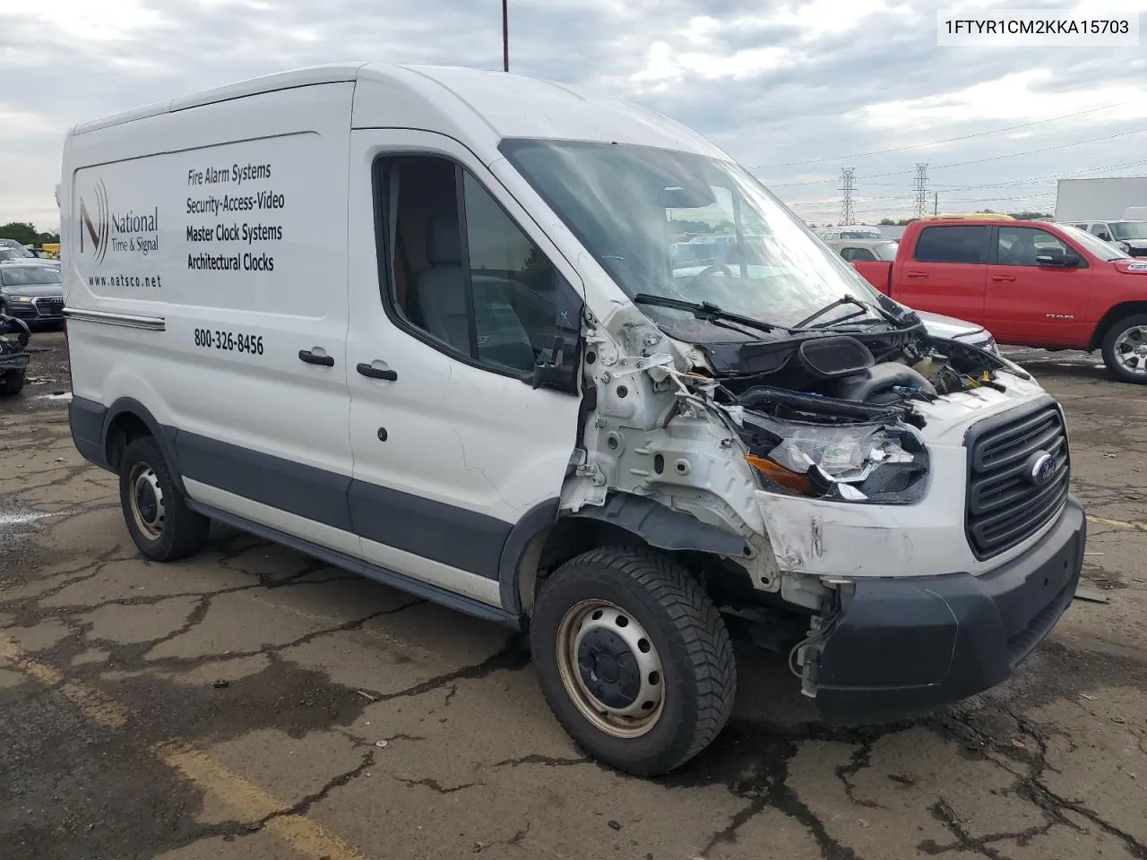 2019 Ford Transit T-250 VIN: 1FTYR1CM2KKA15703 Lot: 68886964