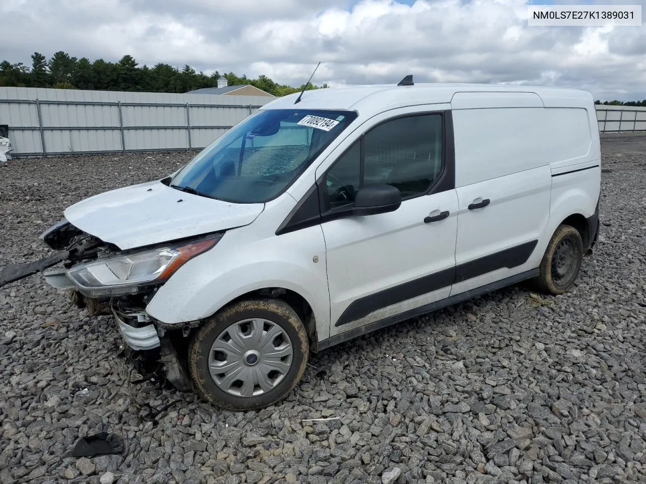 NM0LS7E27K1389031 2019 Ford Transit Connect Xl