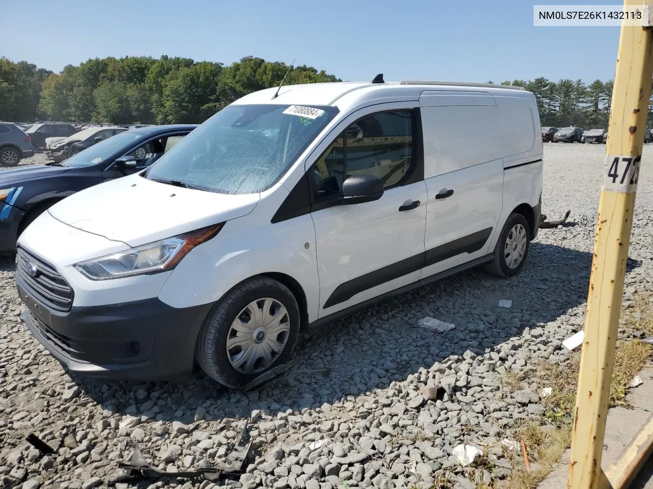 2019 Ford Transit Connect Xl VIN: NM0LS7E26K1432113 Lot: 71080884