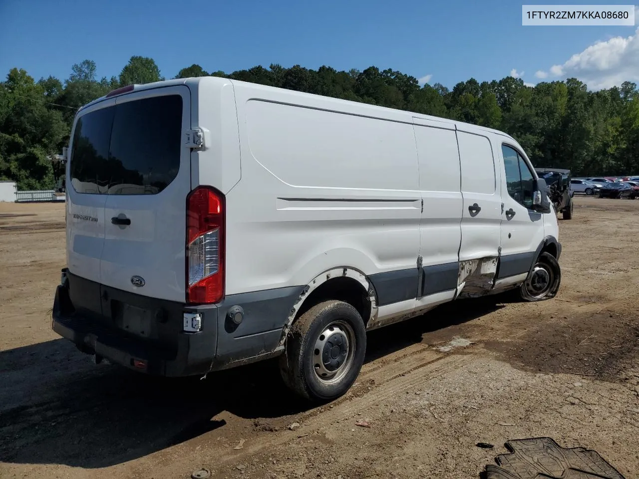 2019 Ford Transit T-250 VIN: 1FTYR2ZM7KKA08680 Lot: 71818084