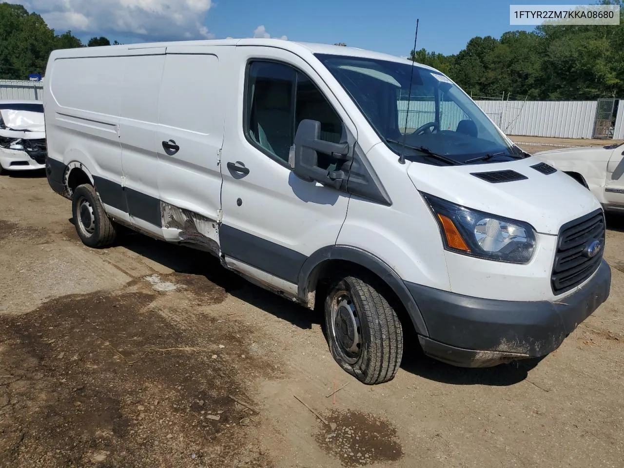 2019 Ford Transit T-250 VIN: 1FTYR2ZM7KKA08680 Lot: 71818084