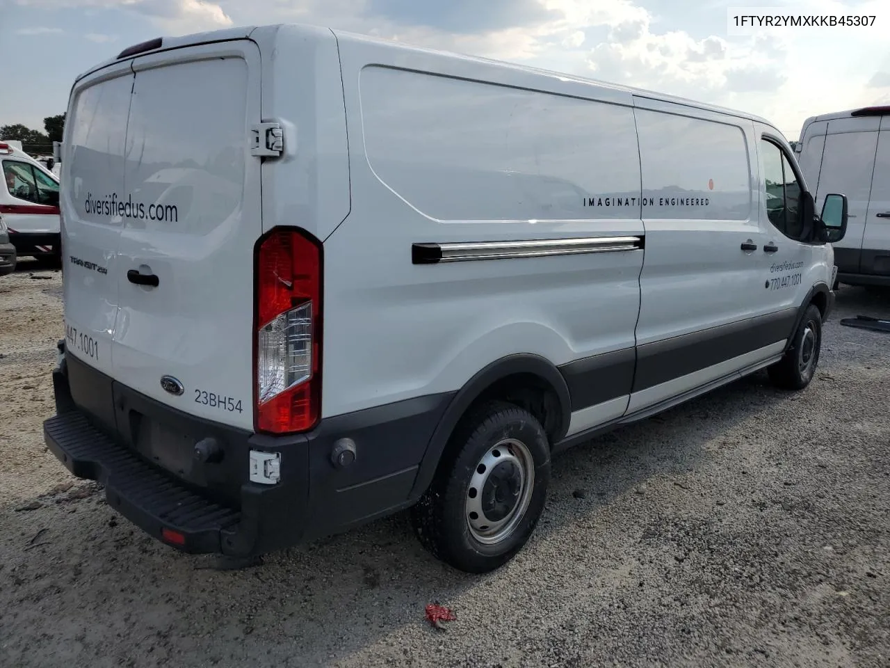 2019 Ford Transit T-250 VIN: 1FTYR2YMXKKB45307 Lot: 72169024