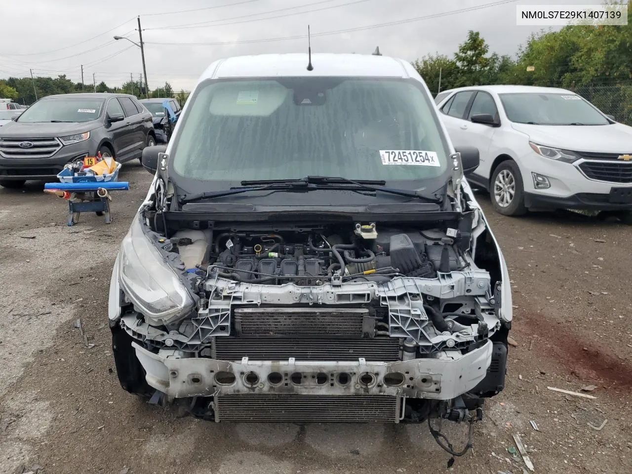 2019 Ford Transit Connect Xl VIN: NM0LS7E29K1407139 Lot: 72451254