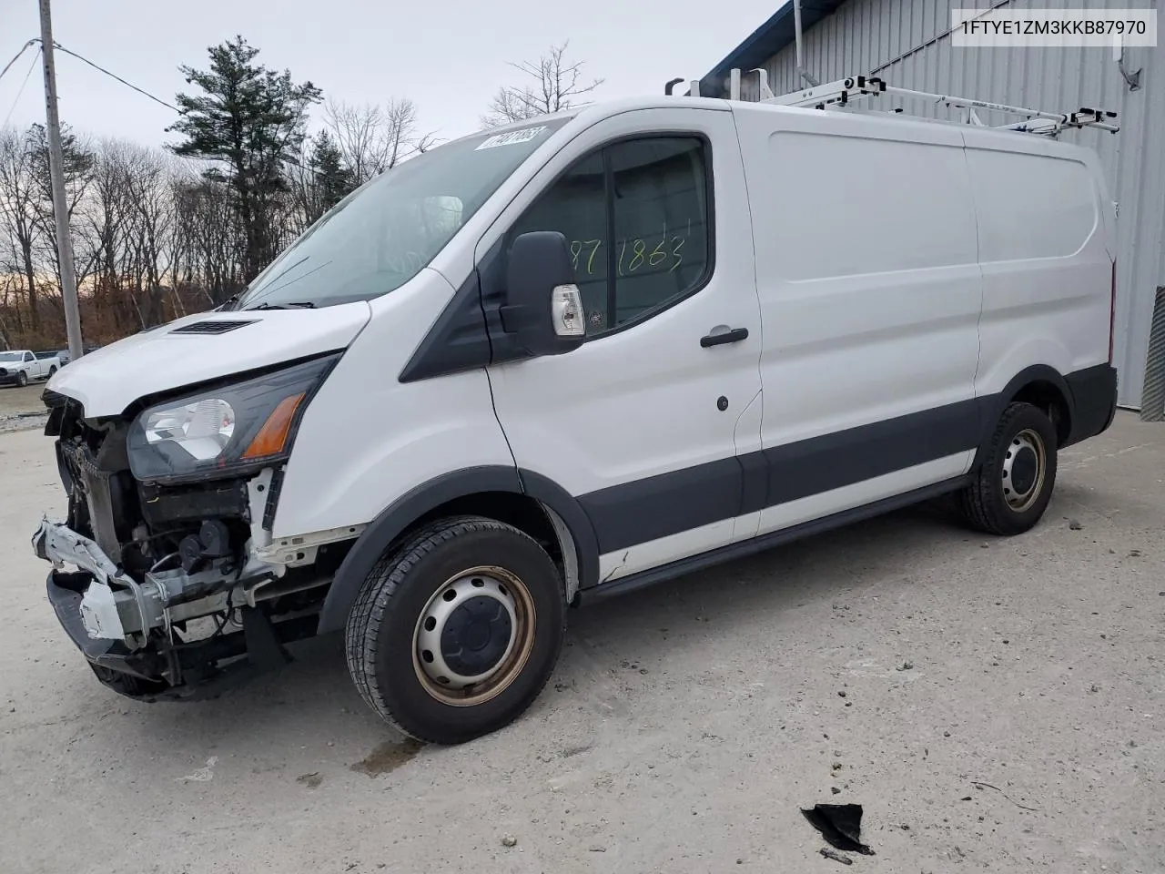 2019 Ford Transit T-150 VIN: 1FTYE1ZM3KKB87970 Lot: 74871863