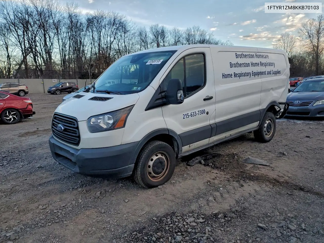 1FTYR1ZM8KKB70103 2019 Ford Transit T-250