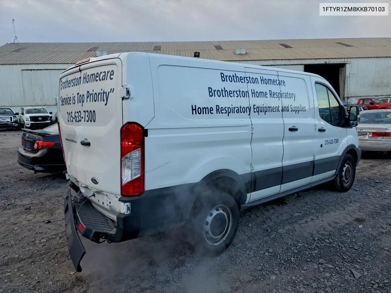 1FTYR1ZM8KKB70103 2019 Ford Transit T-250