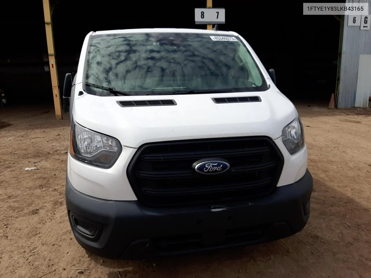 2020 Ford Transit T-150 VIN: 1FTYE1Y83LKB43165 Lot: 45346073