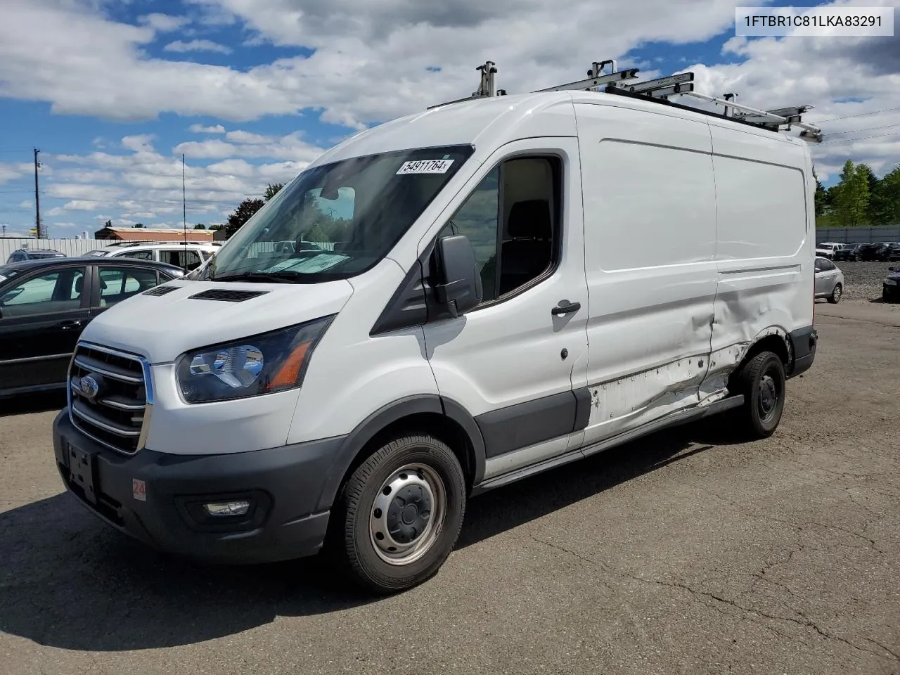 2020 Ford Transit T-250 VIN: 1FTBR1C81LKA83291 Lot: 54911764