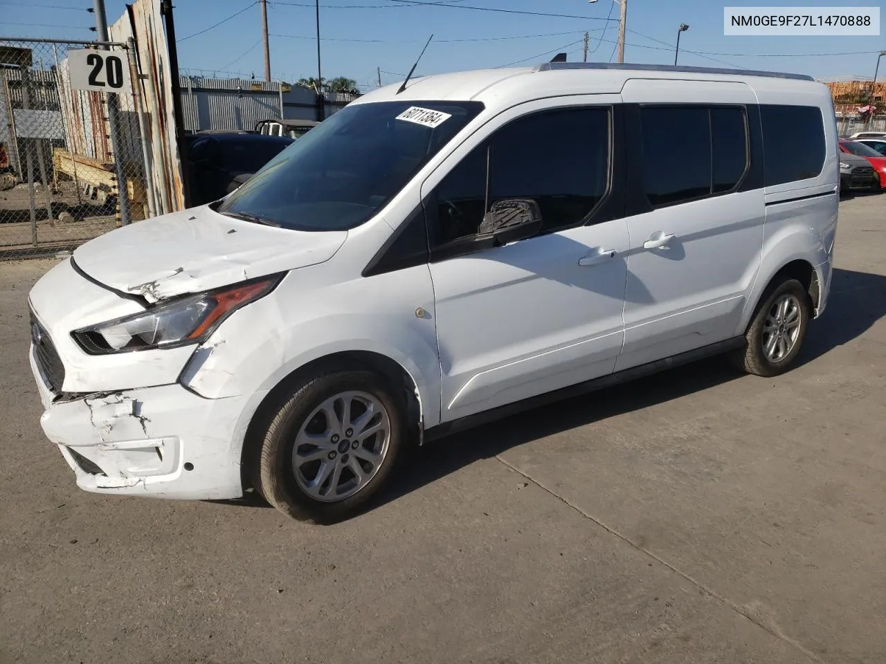 2020 Ford Transit Connect Xlt VIN: NM0GE9F27L1470888 Lot: 60711364