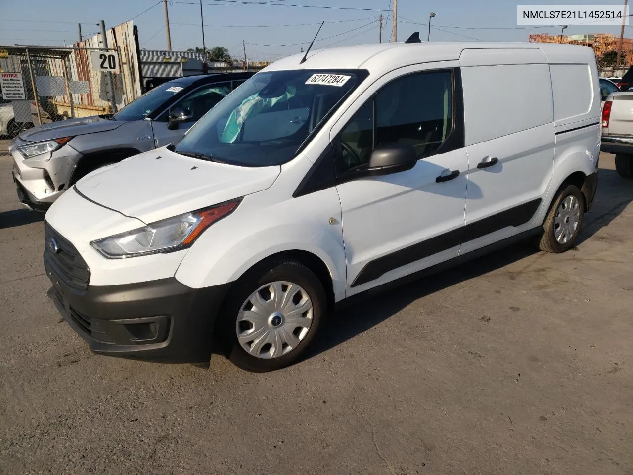 2020 Ford Transit Connect Xl VIN: NM0LS7E21L1452514 Lot: 62747284