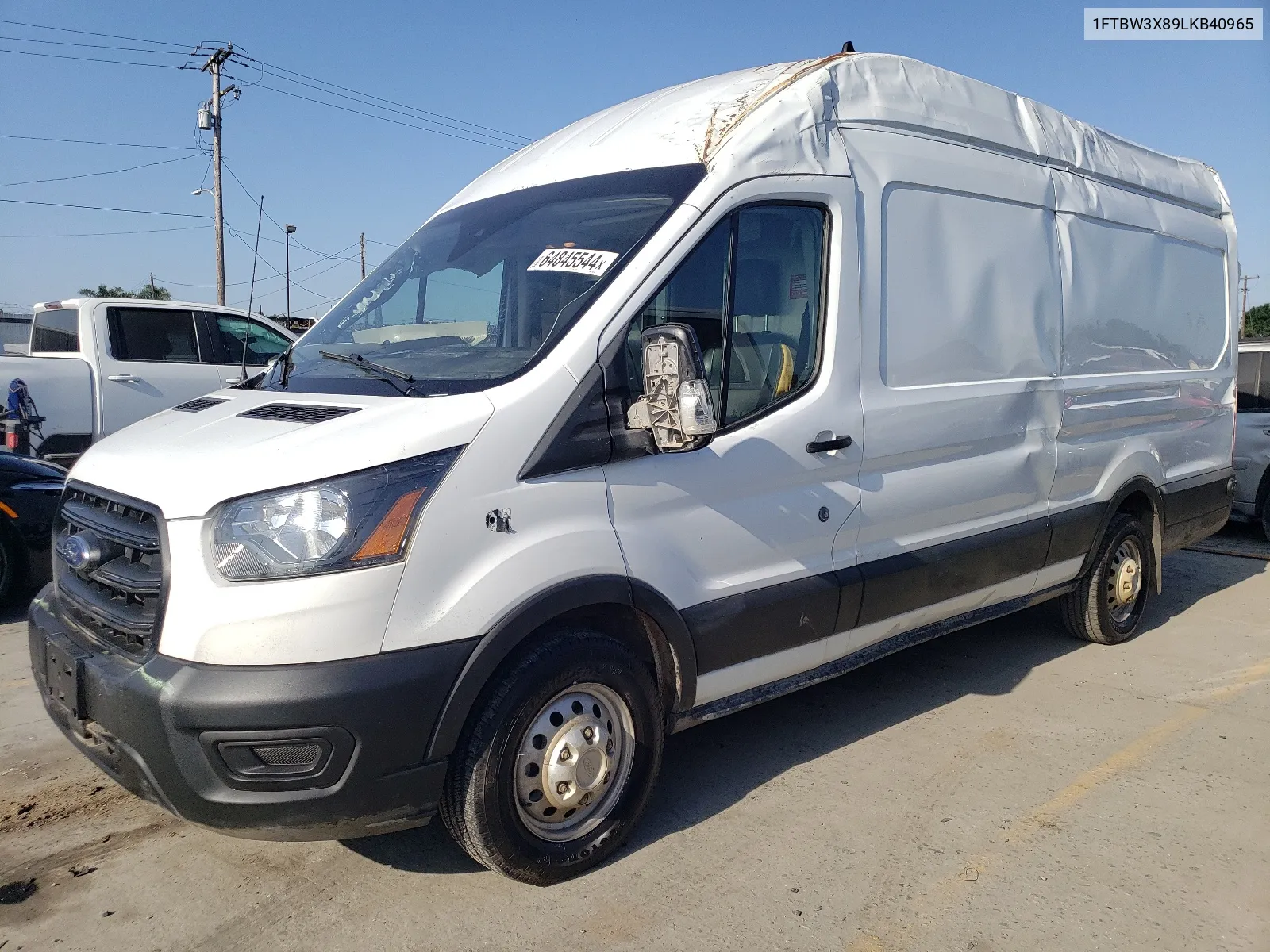 2020 Ford Transit T-350 VIN: 1FTBW3X89LKB40965 Lot: 64845544