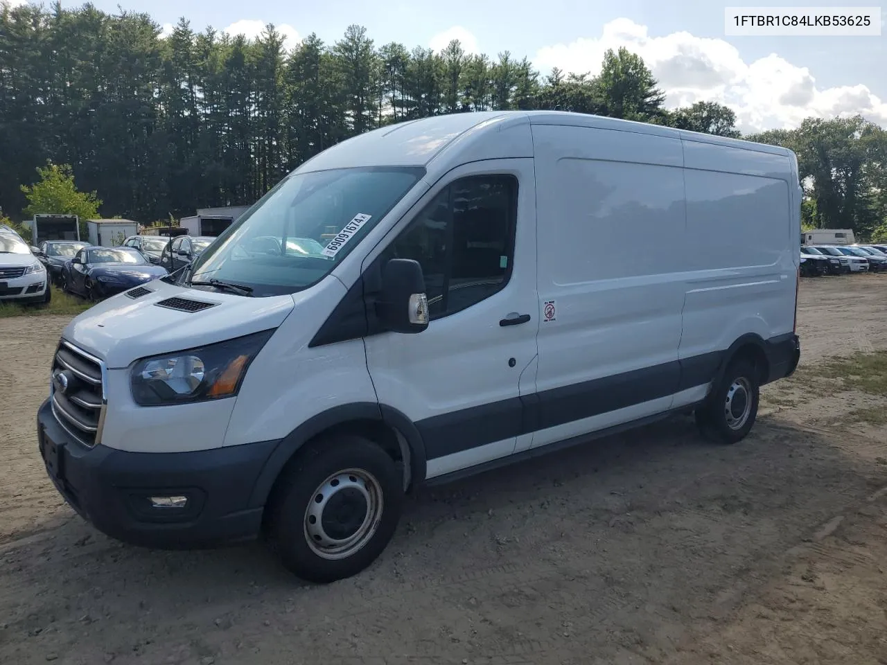 1FTBR1C84LKB53625 2020 Ford Transit T-250