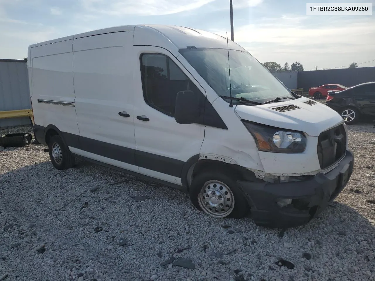 2020 Ford Transit T-250 VIN: 1FTBR2C88LKA09260 Lot: 71212314