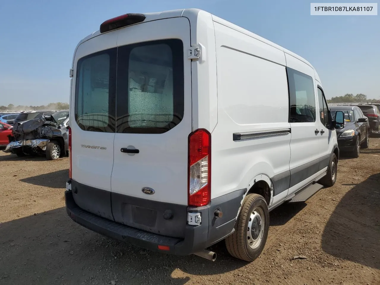 2020 Ford Transit T-250 VIN: 1FTBR1D87LKA81107 Lot: 71882434